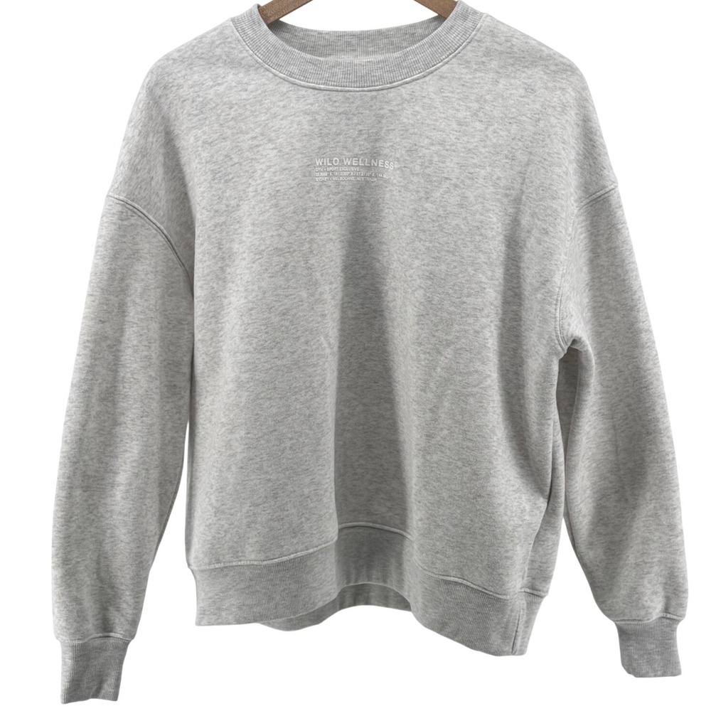 Wilo The Label Sweatshirt Women Small Gray Wellness Club Gym Sport Exclusive